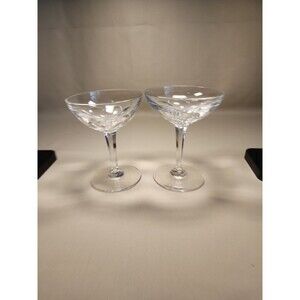 Vintage Fine Crystal Elegant Champaine Glasses 2 Piece E10